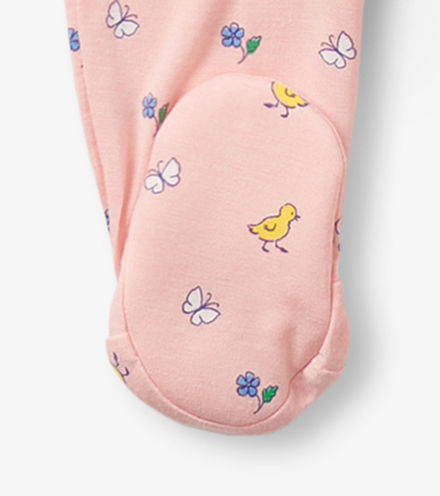 Baby Girls Springtime Ruffle Footed Sleeper