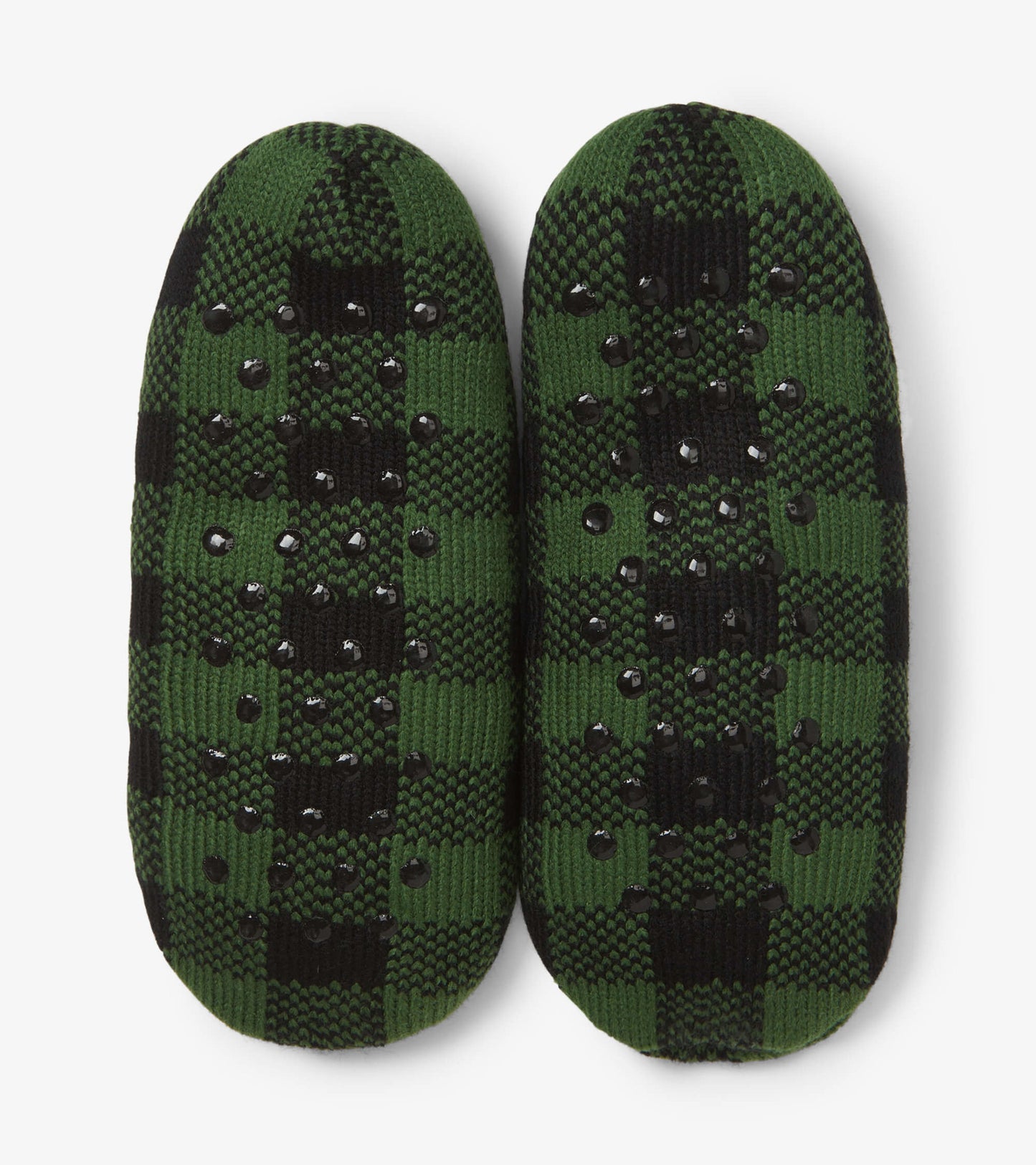 Forest Green Plaid Women's Warm And Cozy Slippers