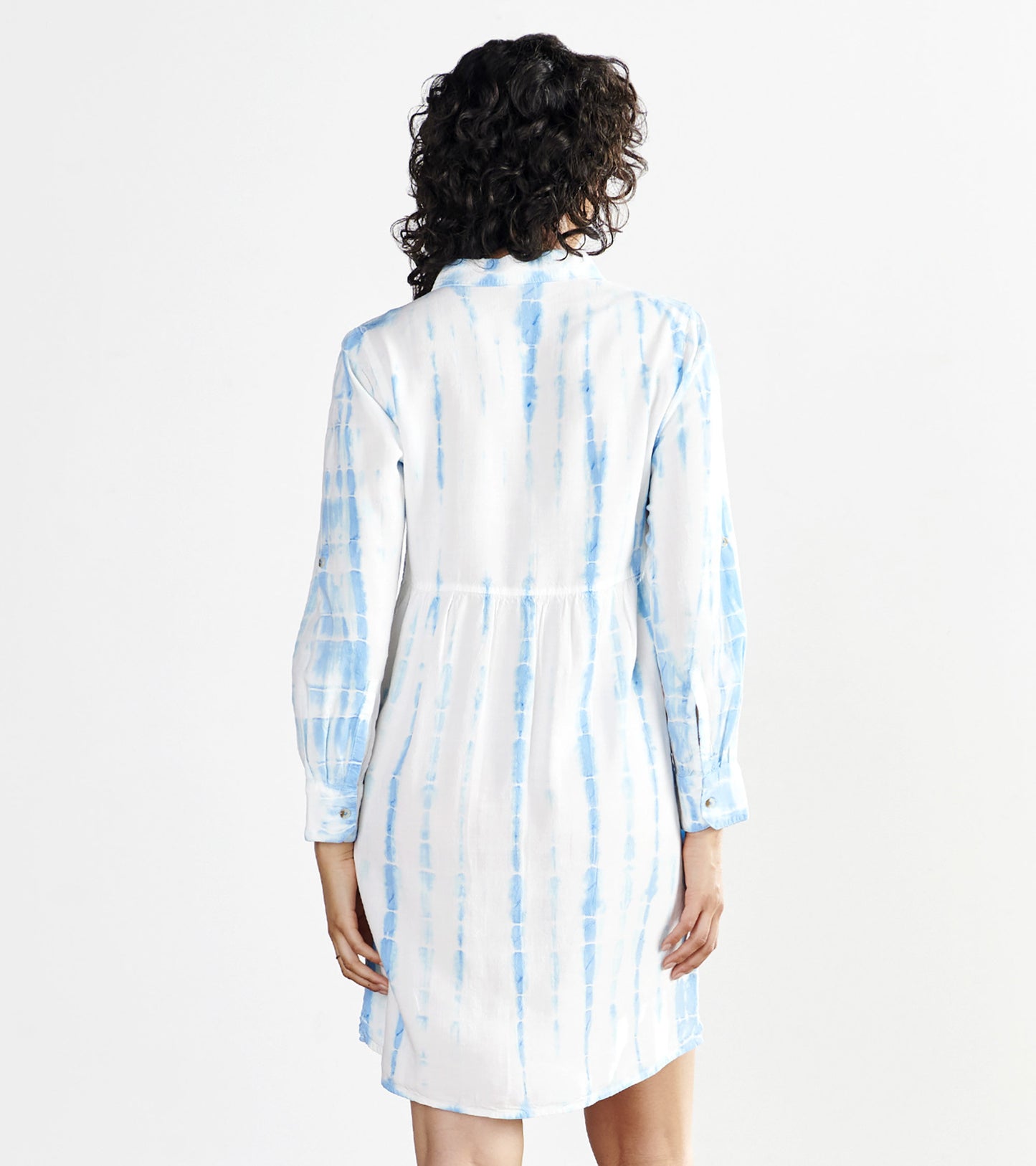 Cara Shirt Dress - Tie Dye Stripes