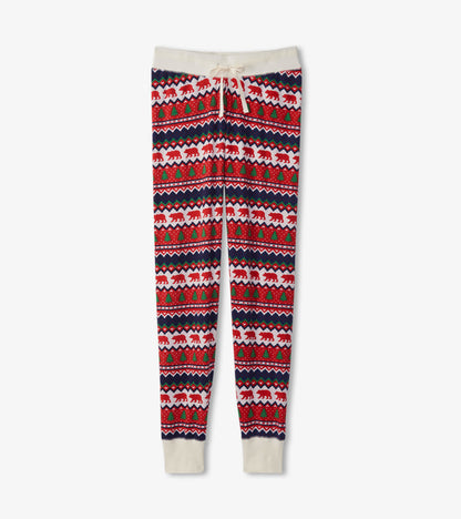 Women's Fair Isle Bear Sleep Leggings