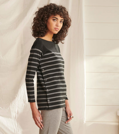 Ali Breton Top - Solstice Stripes