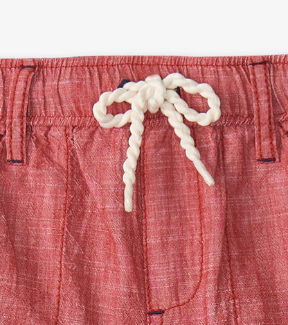 Boys Nautical Chambray Woven Shorts