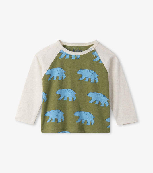 Blue Bears Raglan Baby Tee