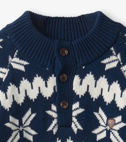 Boys Winter Knit Mock Neck Sweater