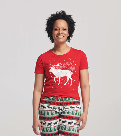 Women's Elk Fair Isle Women’s Short Sleeve T-Shirt