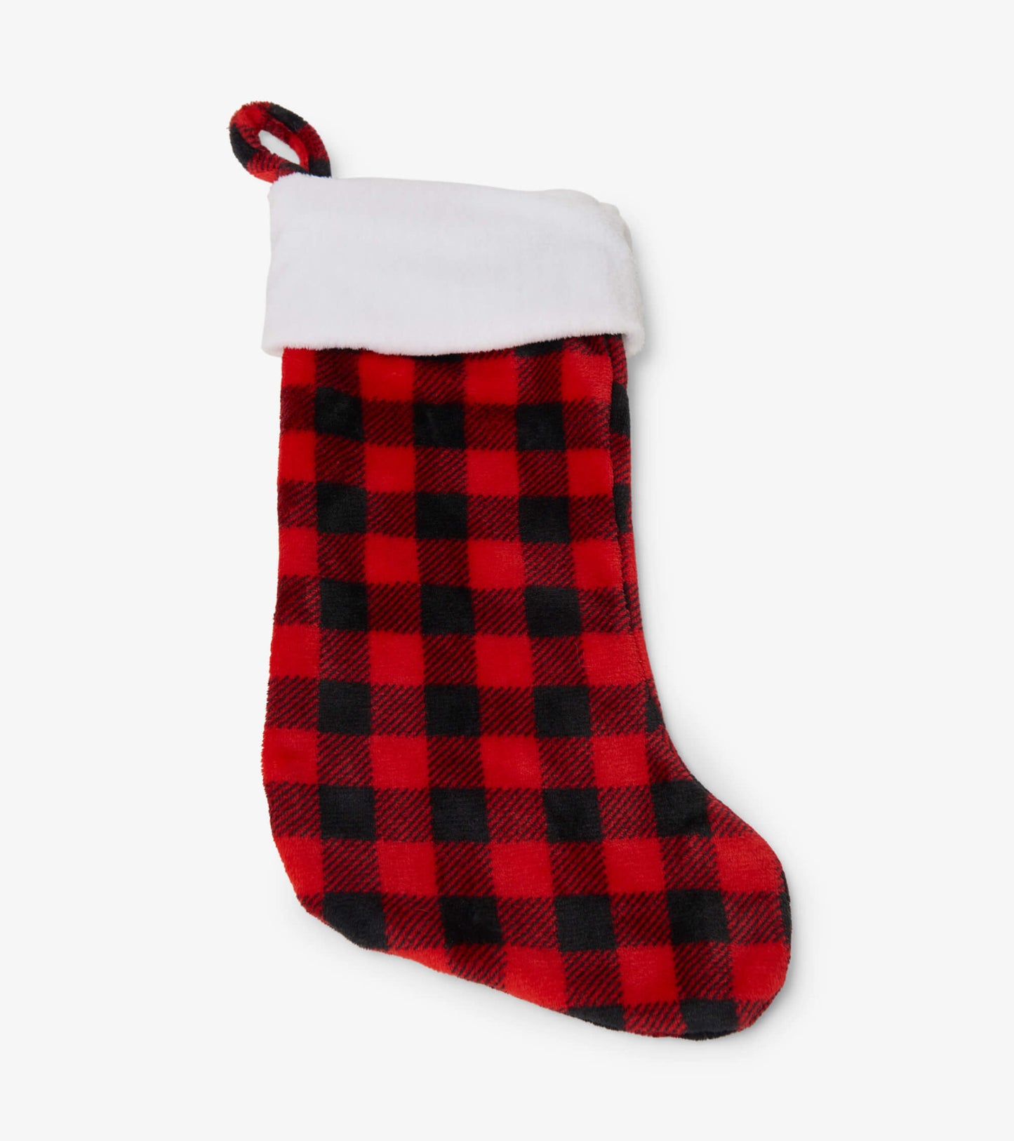 Buffalo Plaid Fleece Christmas Stocking