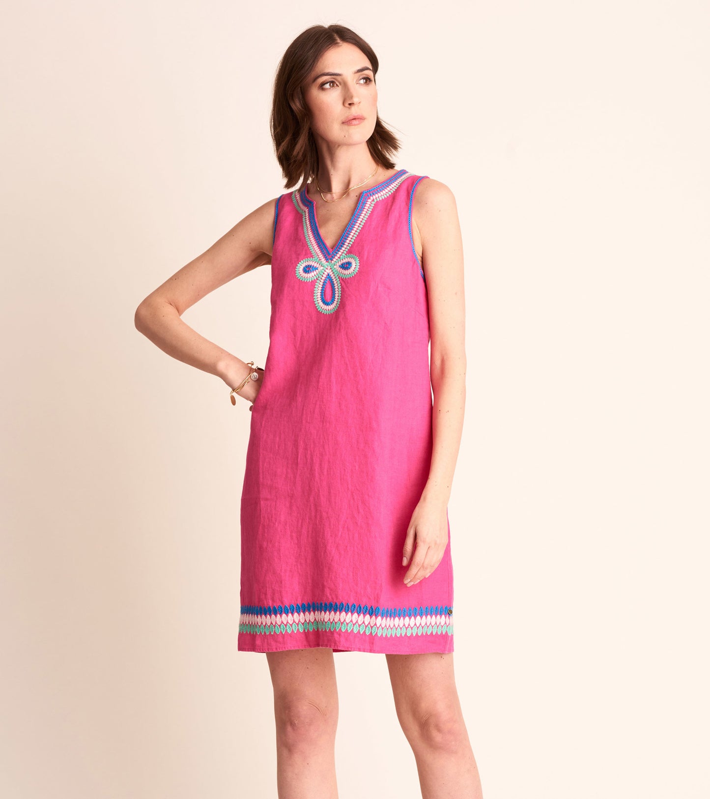 Portia Sheath Dress - Fuchsia