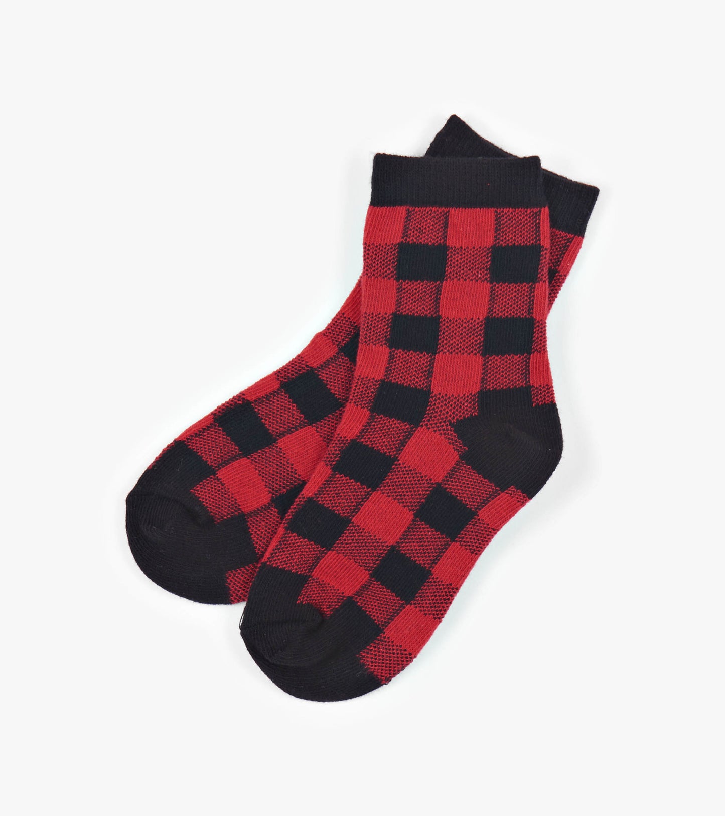 Buffalo Plaid Kids Crew Socks