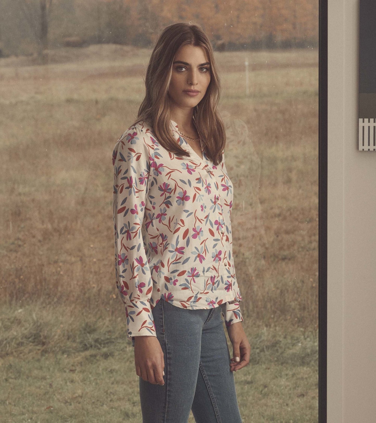 Olivia Blouse - Deconstructed Floral