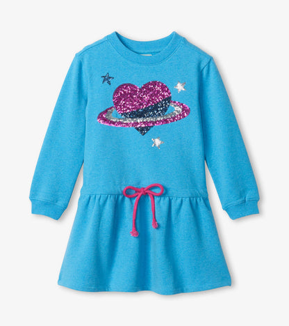 Girls Dreamy Heart Fleece Dress