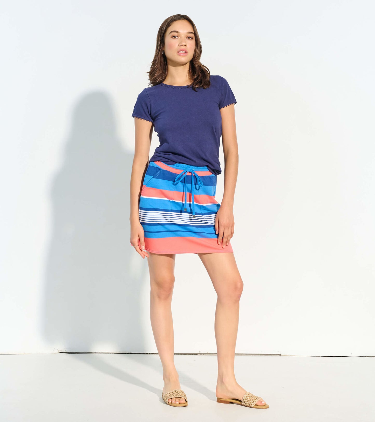 Christine Skirt - Sunside Stripes