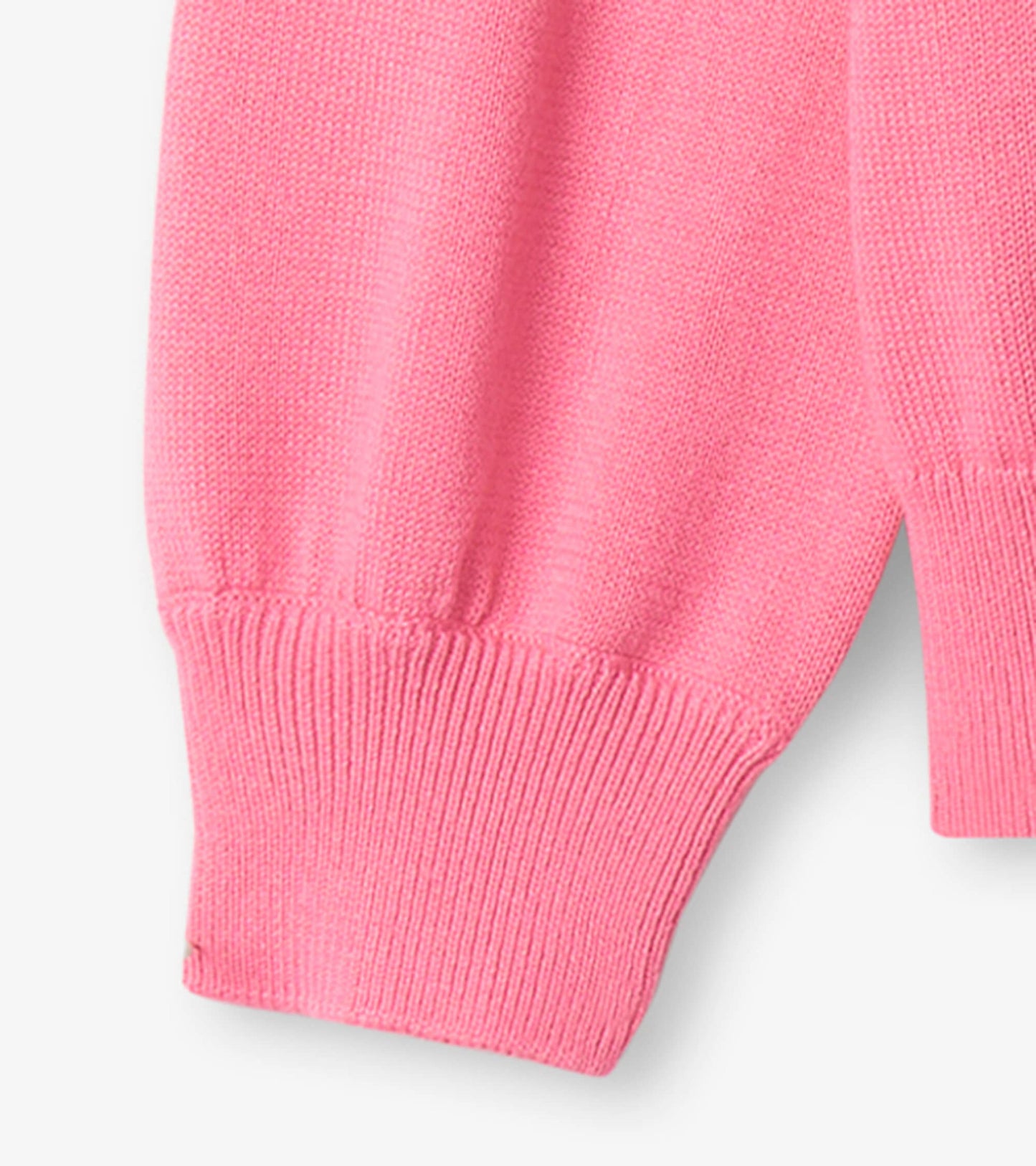 Girls Pink Rainbow Ruffle Sweater