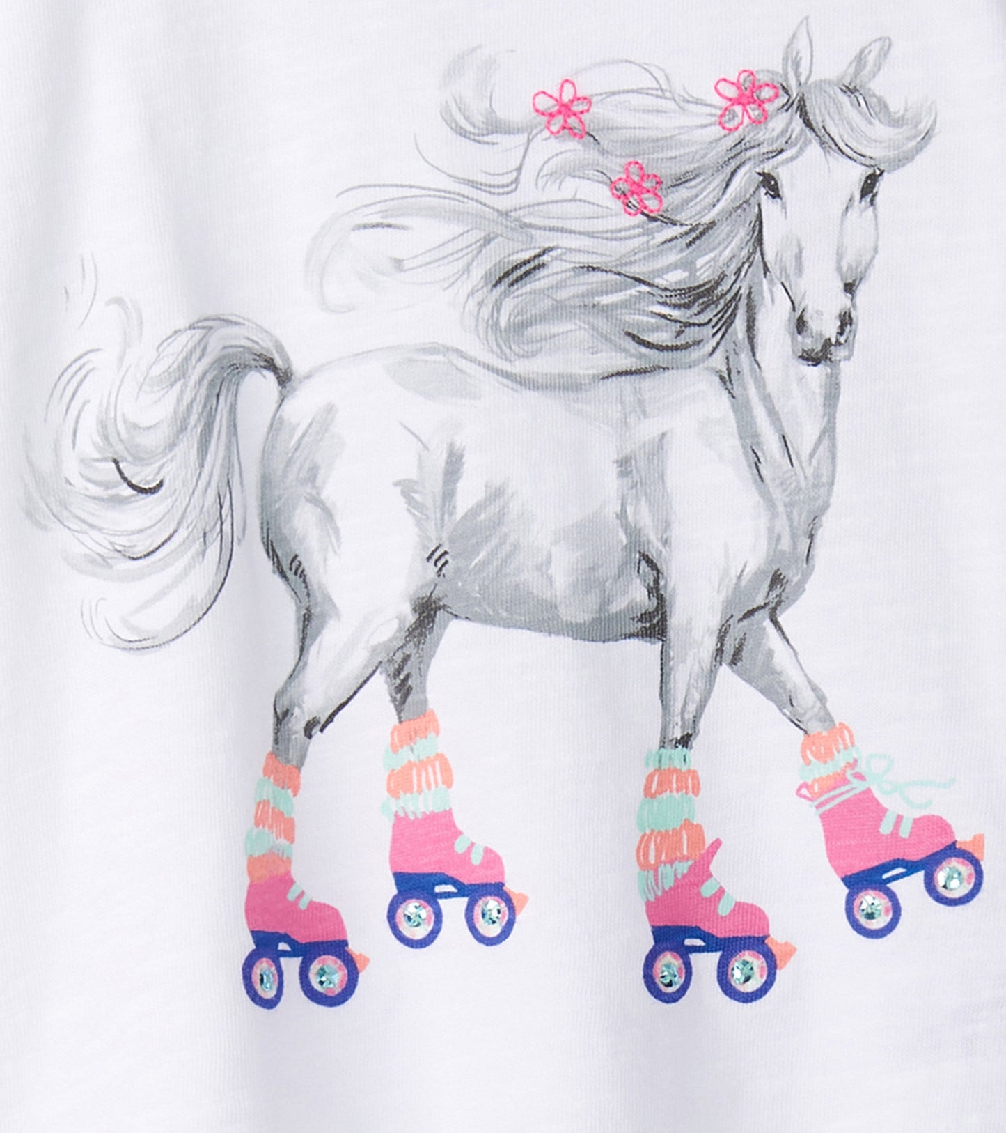 Girls Roller Skates Graphic Tee