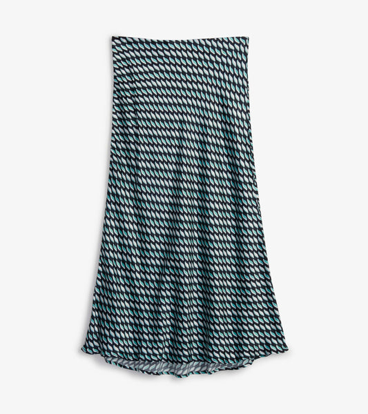 Grace Midi Skirt - Graphic Leaves