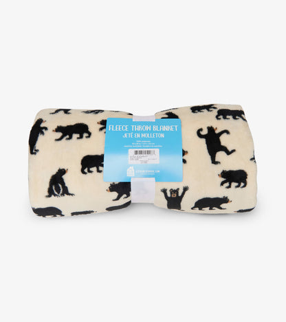 Black Bears Fleece Blanket