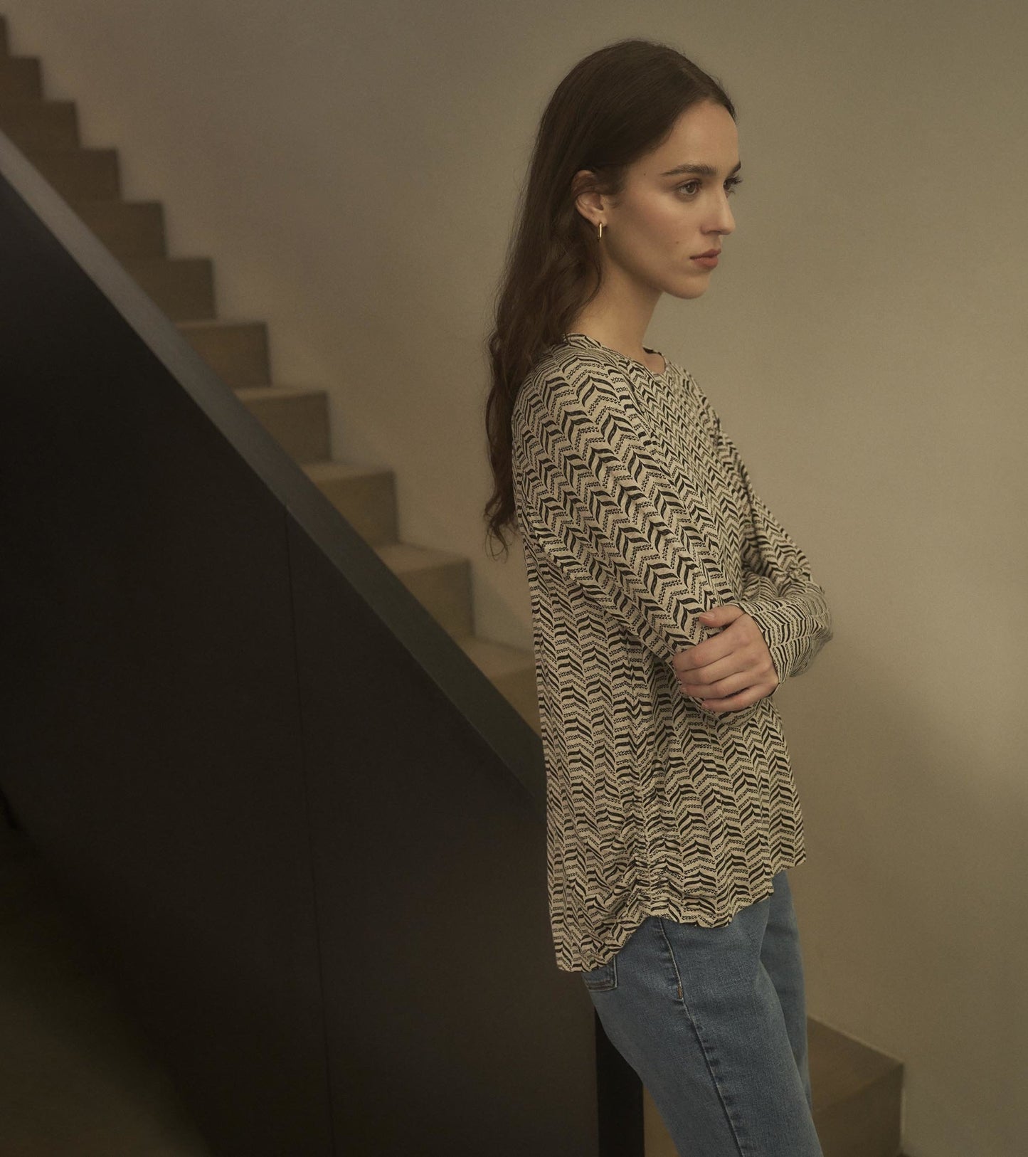 Chantel Pullover - Herringbone