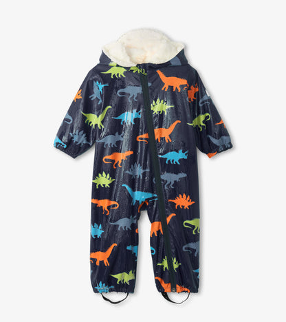 Dinosaur Silhouettes Colour Changing Baby Rain Suit