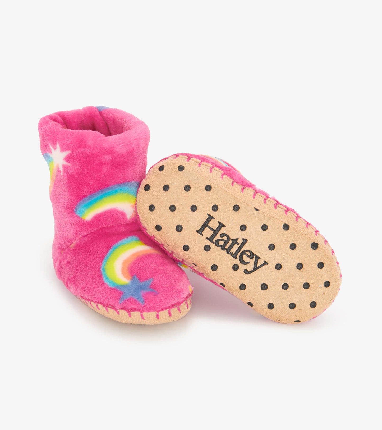 Shooting Stars Kids Fleece Slippers