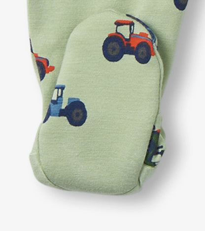 Little Tractors Newborn Zip-Up Footed Sleeper