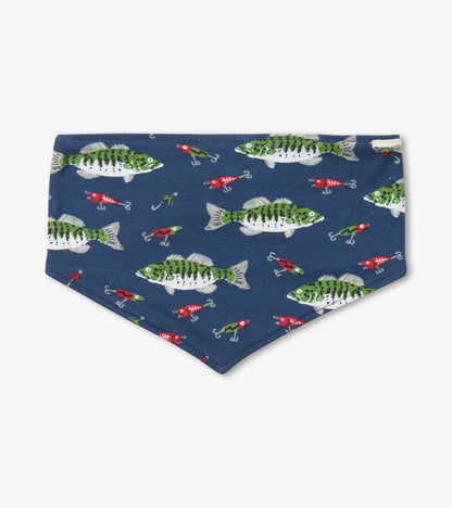 Gone Fishing Reversible Dog Bandana