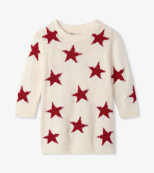 Christmas Stars Sweater Dress