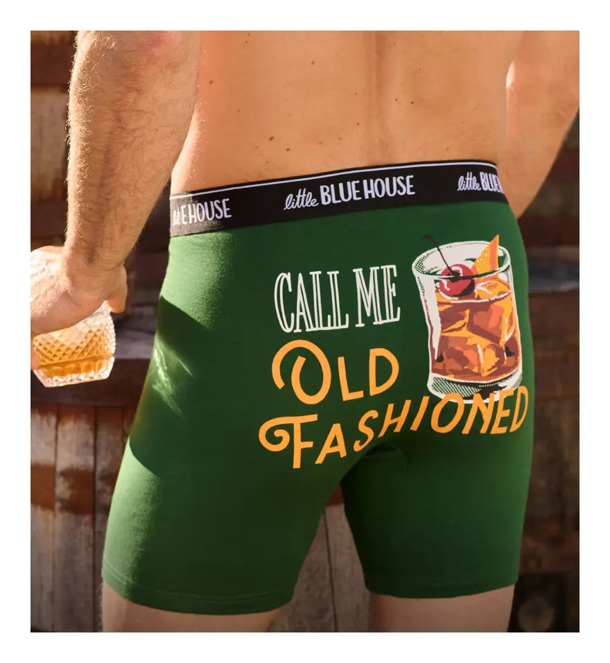 Promotes men's novelty boxer briefs. With 